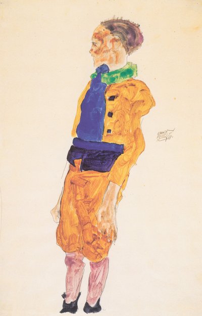 Stehender Knabe von Egon Schiele